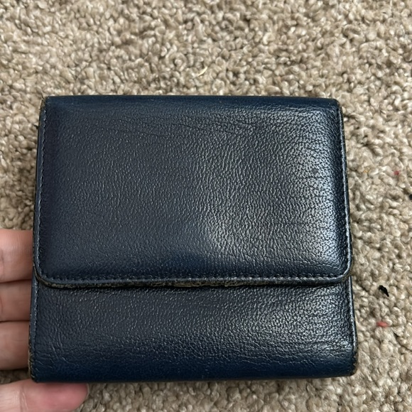Vintage Chanel EUC wallet in a gorgeous blue. This is stunning in person. - Picture 3 of 7